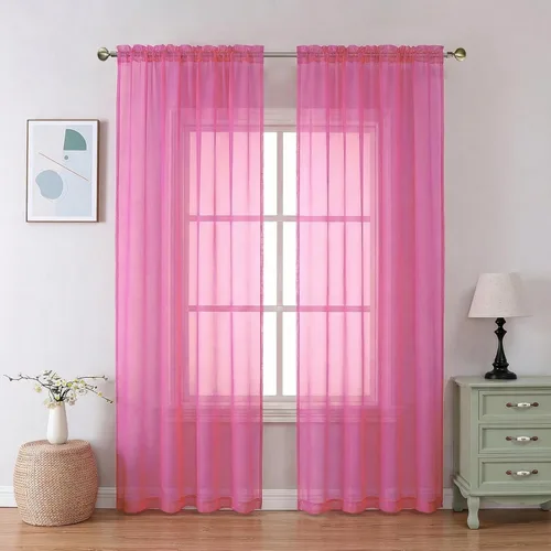 Vista 156 de Aiyufeng 2 paneles de cenefa transparente negra de 14 pulgadas de largo, cortinas cortas para dormitorio, cortinas de cocina para ventana pequeña