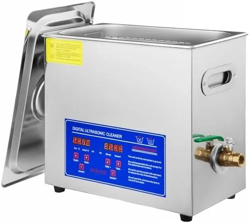 10L Ultrasonic Jewelry Cleaner with Digital Timer & Heater, Deep Clean Watches, Eyeglasses, Dentures - Professional Ultrasonic Cleaner for Home &