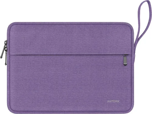 Vista 8 de Funda para portátil de 13 pulgadas, resistente al agua, con asa, a prueba de golpes, bolsa protectora para laptop compatible con MacBook Air / Negro