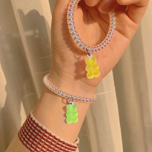 Vista 6 de Colorful Gummy Resin Bear Charms Pendants Candy Gummy Bear Charms Jewelry Making Finding Accessory for DIY Necklace Earrings Bracelet