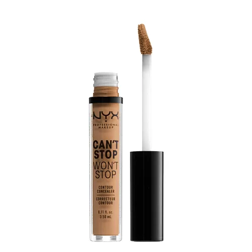 Vista 11 de NYX PROFESSIONAL MAKEUP Can't Stop Won't Stop - Corrector de contorno para maquillaje, 24 horas de cobertura total y acabado mate - Pálido