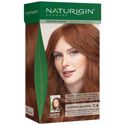 Naturigin coloración permanente para cabello | 100% cobertura de canas, tinte duradero. Fórmula natural nutritiva vegana y libre de crueldad, para