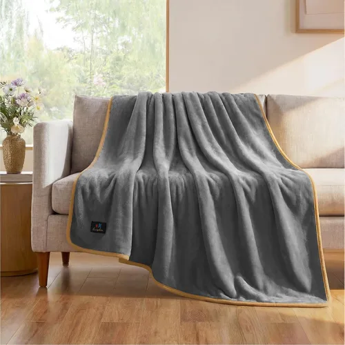 Vista 14 de Luciphia Manta impermeable para perro, lavable, reversible, de forro polar, sherpa, para cama, sofá, suave, a prueba de líquidos, a prueba de orina