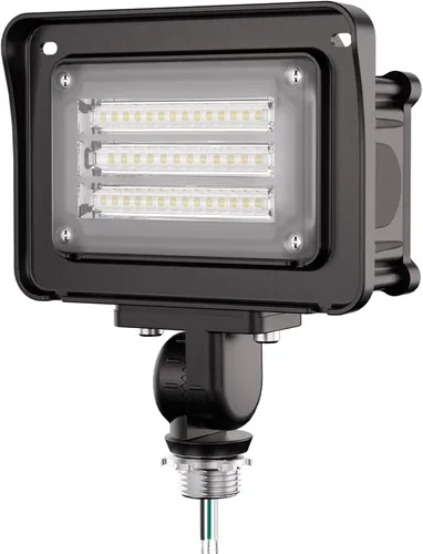 Vista 14 de CINOTON - Apliques de luz LED de 100 W para exteriores, 15000 lúmenes, IP65 impermeables, iluminación de seguridad para pared con articulación