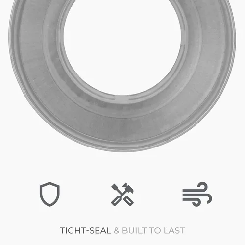 Vista 6 de Reductor de conducto redondo de 6 a 4 pulgadas - Aumentador de tubería de acero galvanizado de ajuste macho - Acoplamiento para sistemas