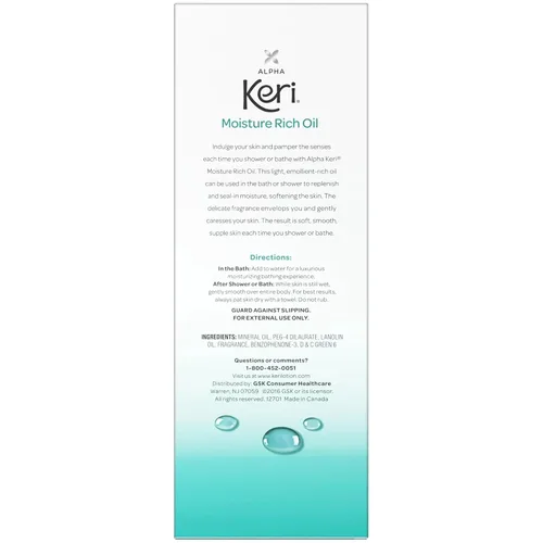 Vista 3 de Alpha Keri - Aceite rico en humedad para ducha y baño, 8 onzas (paquete de 3)