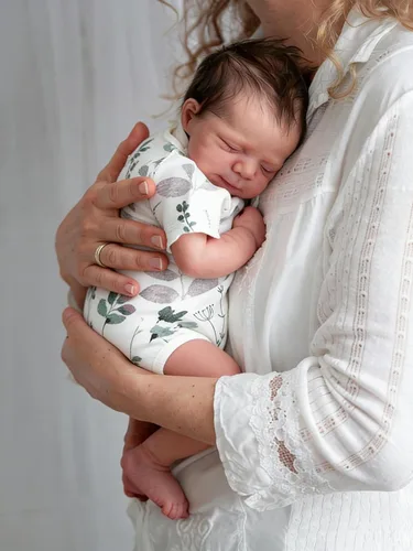 Vista 6 de Anano Muñecas de bebé Reborn de 18 pulgadas, muñecas de bebé realistas de la vida real, muñeca de vinilo de silicona, regalo de cumpleaños, niña