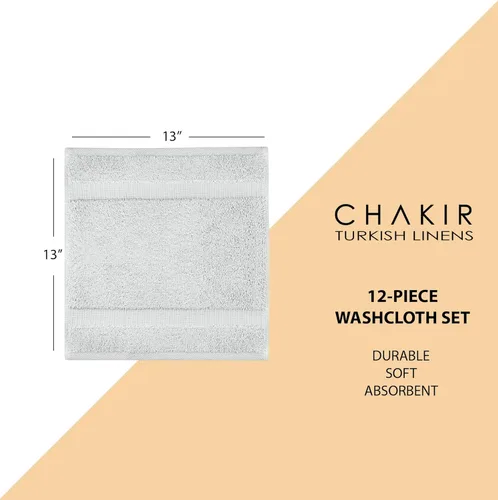 Vista 417 de Chakir Turkish Linens Toallas turcas 100% algodón de calidad de hotel y spa, suaves y absorbentes