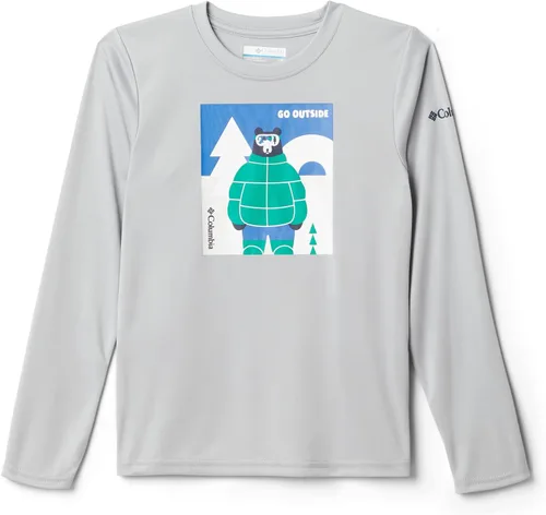 Vista 18 de Columbia Camiseta Grizzly Peak Ls Graphic para niño Negro Gema Berg