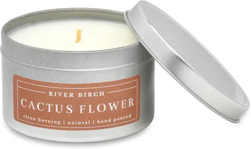 Vista 50 de River Birch Candles - Vela perfumada de almendra + miel, velas de soja de alta calidad, totalmente naturales, no tóxicas, vela de viaje de lata