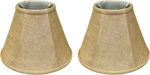 Vista 191 de Royal Designs, Inc. BS-707FC-6AGL Deep Empire Basic - Pantalla para lámpara con clip de llama, 3.5 x 6 x 5.75 pulgadas, color dorado antiguo