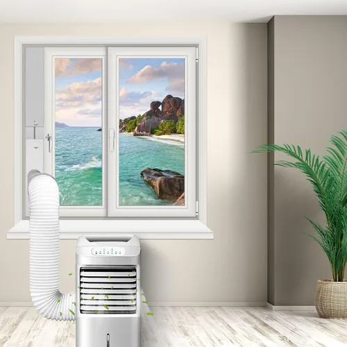 Vista 6 de Kit de ventilación de ventana de aire acondicionado portátil, kit de sellado de ventana ajustable para aire acondicionado portátil, kit