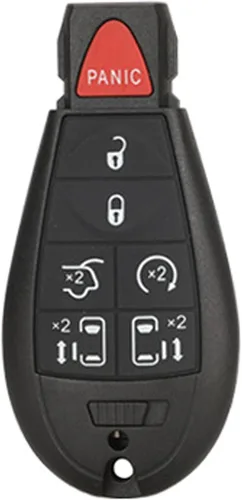 Vista 7 de Repuesto para carcasa de llavero remoto de entrada sin llave compatible con Dodge Challenger 2008-2012 Dodge Charger 2008-2010 Chrysler 300