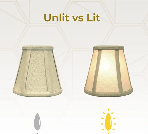 Vista 144 de Royal Designs, Inc. BS-707FC-6AGL Deep Empire Basic - Pantalla para lámpara con clip de llama, 3.5 x 6 x 5.75 pulgadas, color dorado antiguo