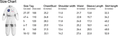Vista 2 de ReliBeauty Disfraz de astronauta para niños overol espacial