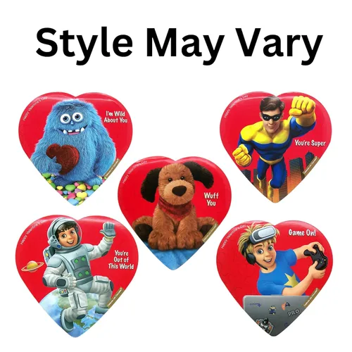 Vista 3 de Caja en forma de corazón de caramelo para el día de San Valentín, surtido de trufas de chocolate, regalos de San Valentín para niños, regalos