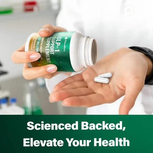 Vista 6 de FloraBliss Fórmula de apoyo natural Incluye Akkermansia, Bacillus coagulans, inulina de achicoria, berberina - con vitamina D y B2 120 Cap