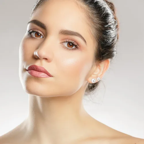 Vista 5 de Aretes de tuerca chapados en oro blanco de 18 quilates con perlas de imitación para mujeres y niñas, aretes de boda de perlas blancas, joyería