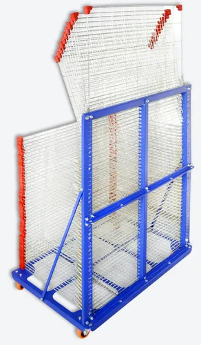 Vista 4 de INTBUYING Estante de secado de papel de arte de 50 estantes, marco de pantalla, estante de secado de pantalla de seda, plantilla de secado