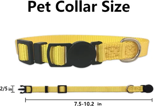 Vista 4 de Correa Blaoicni con identificación para cachorros, correa de nailon suave, ajustable, para mascotas recién nacidas, con tablas de registro