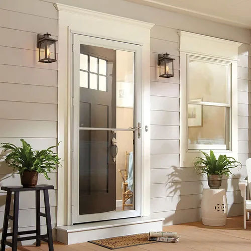 Vista 4 de Paquete de 2 apliques de pared para exteriores con sensor de movimiento, lámparas exteriores de bronce aceitado, montaje en pared del atardecer al