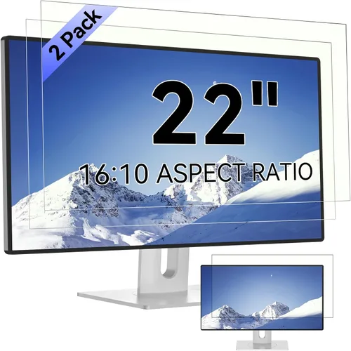 Vista 17 de [Paquete de 2] Protector de pantalla de computadora de 19 pulgadas con bloqueo de luz azul para monitor de pantalla ancha 5:4, antirreflejos