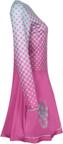 Vista 4 de Disfraz de animadora para niñas y mujeres, disfraz de escuadrón de animación, falda de animadora, disfraz de Halloween