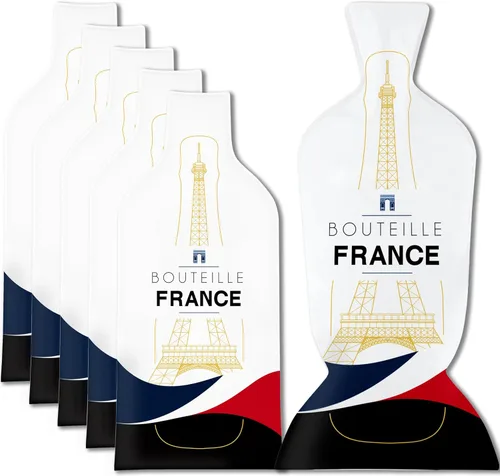 Vista 11 de JIMMY THE FOX Reusable Wine Bags for Travel 3-Pack Durable Triple-Layer Bottle Protector Sleeve Leak-Proof & Impact-Resistant Airplane &