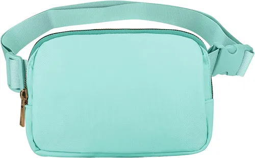 Vista 30 de VOROLO Riñonera para mujeres y hombres, bolsa cruzada, bolsa de cinturón con correa ajustable, Magenta, Talla única