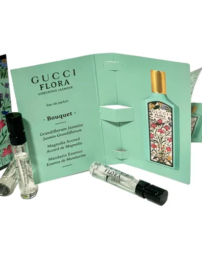 Vista 4 de Gucci Muestra de flora perfume Flora Gorgeous Jasmine Perfume Mujer EDP Spray 0.1 fl oz / 0.05 oz (juego de 3)