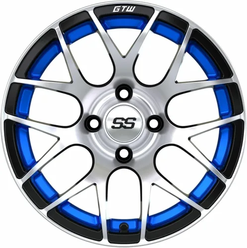 Vista 3 de Rueda de aluminio para carrito de golf Pursuit Patrón de pernos de 0.157 x 4.000 in (se vende como una unidad)