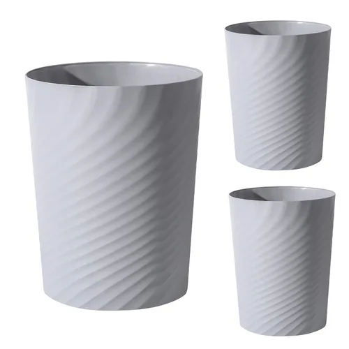 Vista 36 de UUJOLY Cubo de basura pequeño de plástico, cesta de basura para baños, lavandería, cocinas, oficinas, habitaciones de niños, dormitorios