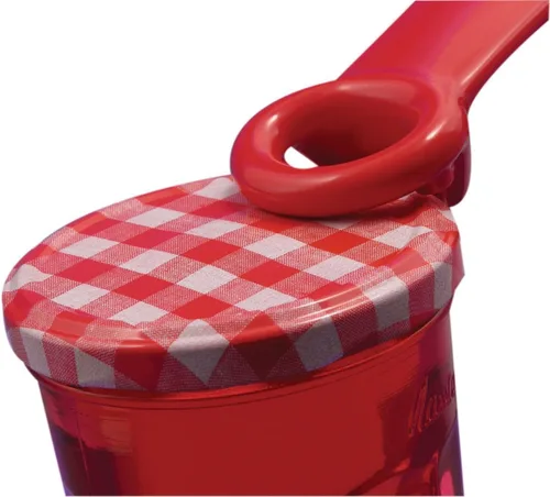 Vista 3 de Brix JarKey - Abridor de llaves original para frascos, paquete de 2, color rojo