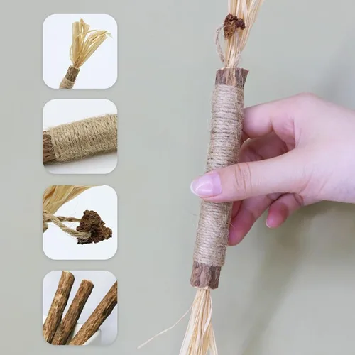 Vista 9 de Silvervine Sticks for Cats, 5 Piece Natural Chew Bite Resistant Pet Supplies, Cat Silver Vine Chewing Sticks, for Enrichment, Outdoor, Boredom