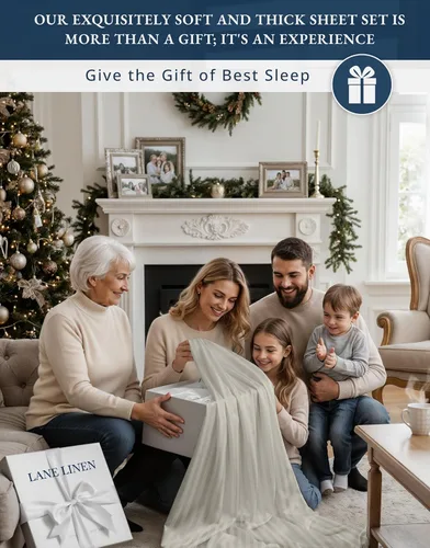 Vista 165 de LANE LINEN - Sábanas individual 100% algodón egipcio suave, cómodo y grueso de calidad de hotel, costuras reforzadas totalmente elásticas, sin