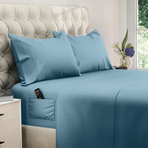 Vista 56 de DREAMCARE - Juego de sábanas de tamaño individual XL, 3 piezas, refrescantes, extralargas, suaves y duraderas de 100% poliéster de microfibra