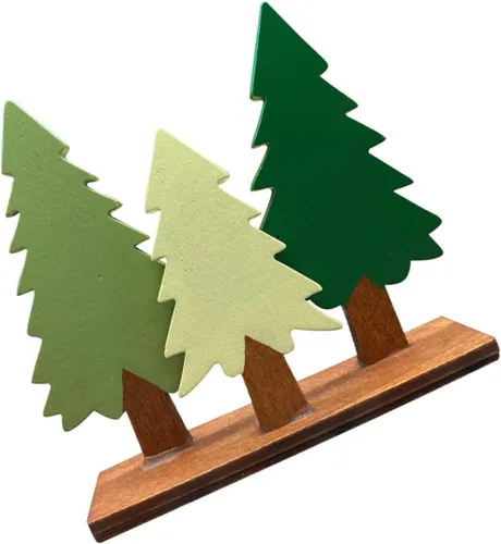 Alasum Mini árbol de pino decoración de escritorio de 3.54 pulgadas de simulación de árbol de pino modelo juego de 3 para decoración de temporada de