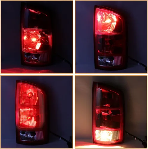 Vista 4 de Nakuuly Conjunto de Luces Traseras Compatible con 2002-2006 Dodge Ram 1500 2500 3500 Pickup, Tipo Halógeno NO LED, Modelo para Conductor