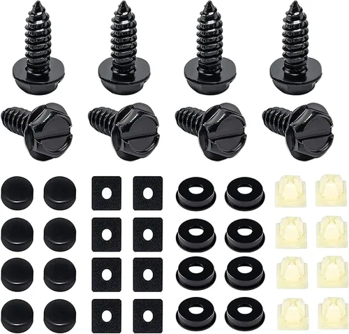 Vista 9 de Tornillos antirrobo para matrícula, pernos antirrobo para marco de matrícula, sujetadores resistentes a manipulaciones, tornillos de matrícula