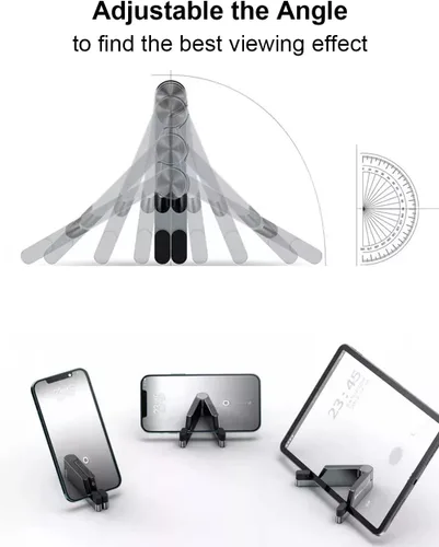 Vista 4 de MONEER Soporte para teléfono celular, soporte para teléfono para escritorio, soporte plegable y portátil para iPhone, soporte para teléfono celular