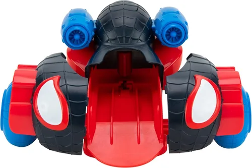 Vista 7 de Jazwares Marvel's Spidey y sus increíbles amigos Vehículo de disparo rápido (Miles Morales: Spider-Man) - Vehículo de disparo rápido 2 en 1