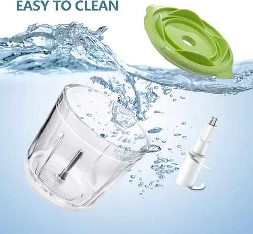 Vista 5 de Bear Fabricante de Alimentos para Bebés, Set de Procesador de Alimentos para Bebés con Envases para Alimentos de Bebé, Cucharas de Silicona