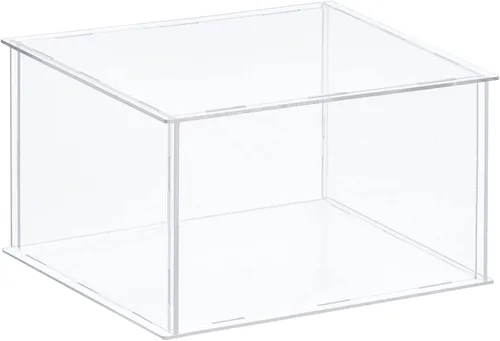 Vista 14 de MECCANIXITY Vitrina de acrílico Caja de plástico transparente montar escaparate a prueba de polvo 12.2x6.3x8 pulgadas para artículos coleccionables