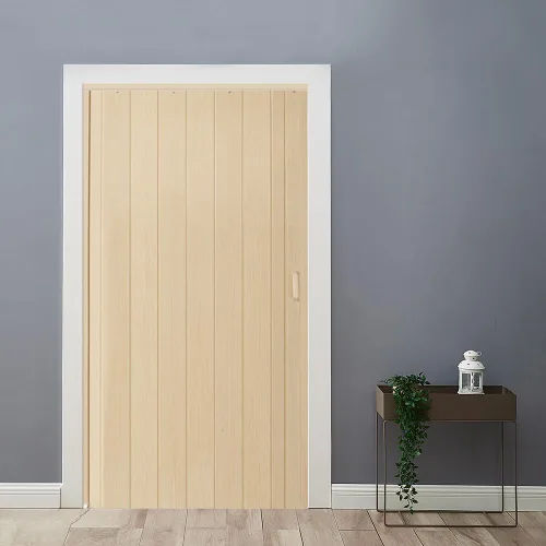 Vista 10 de Puertas de acordeón blancas portátiles de 32 x 80 pulgadas para armario, puerta plegable recortable de PVC de doble capa, puertas plegables Blanco