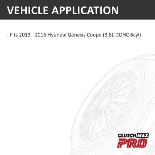 Vista 2 de ClutchMax PRO Performance Stage 3 Kit de embrague con cilindro esclavo compatible con Hyundai Genesis Coupé 3.8L 3.8T 6cyl 2013 2014 2015 2016