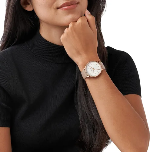 Vista 3 de Michael Kors Pyper - Reloj de acero inoxidable con tres manecillas