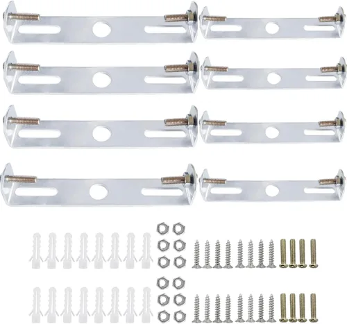 Vista 7 de Soporte de montaje para lámpara colgante de techo, kit de barra transversal, placa de montaje con tornillos, 4 piezas