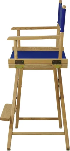 Vista 90 de American Trails Silla de director extra ancha de 18.0 in, marco negro con lona negra premium