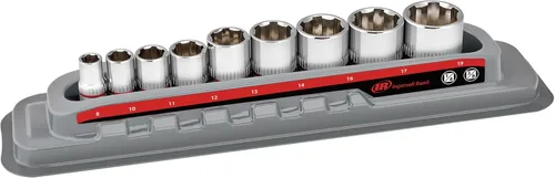 Vista 7 de Ingersoll Rand 11 Pc. Juego de llaves de vaso de 1/4 pulgadas poco profundas - Métrico 6 Pt.- 752043X