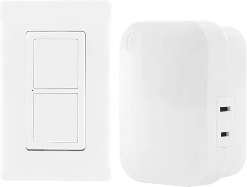 MySelectSmart Remote GE Wireless Control Switch, On/Off, 1 Outlet, 150 ft. Range from Plug-in Receiver, Ideal for Lamps & Indoor Lighting, No Wiring